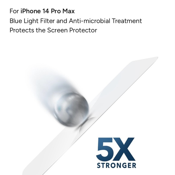 ZAGG iPhone 14 Pro Max (glass elite vision guard screen protector) NWT - Picture 6 of 13